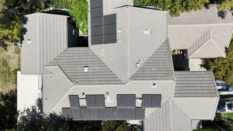 cleaning-moss-off-dirty-solar-panels-alameda-california-before